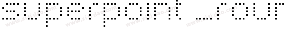 superpoint _rounded字体转换
